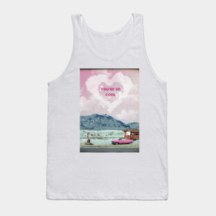 True romance retro travel print Tank Top