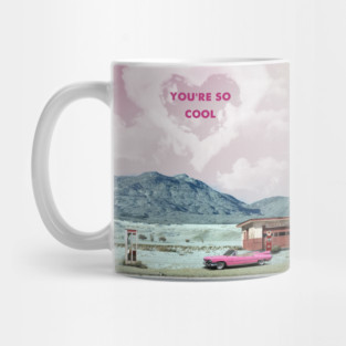 True romance retro travel print Mug