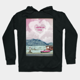 True romance retro travel print Hoodie