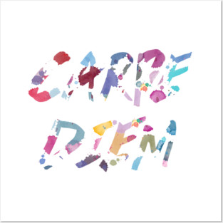 Carpe Diem Color Ink Posters and Art