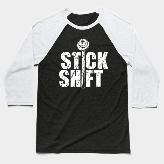 Stick Shift Baseball T-Shirt by enrynz