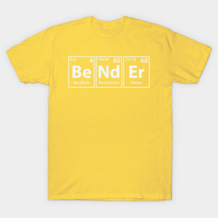 Bender (Be-Nd-Er) Periodic Elements Spelling T-Shirt