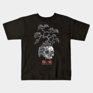 Skull Bonsai Tree Kids T-Shirt