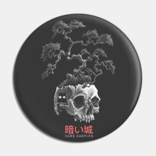 Skull Bonsai Tree Pin
