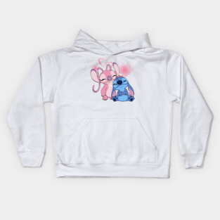 Cute Stitch & Angel Kids Hoodie