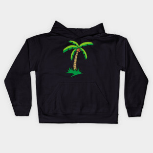 Palm Tree Cartoon Kids Hoodie