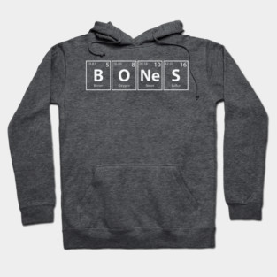 Bones (B-O-Ne-S) Periodic Elements Spelling Hoodie