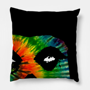 Crimson Ghost Tie Dye Pillow