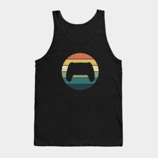 Retro Rainbow Video Game Console Controller for Gamer Tank Top