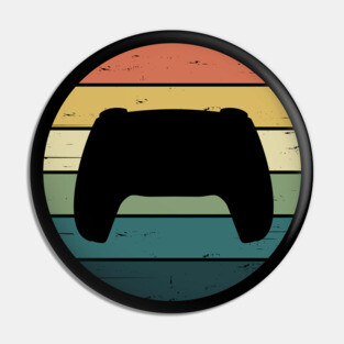 Retro Rainbow Video Game Console Controller for Gamer Pin