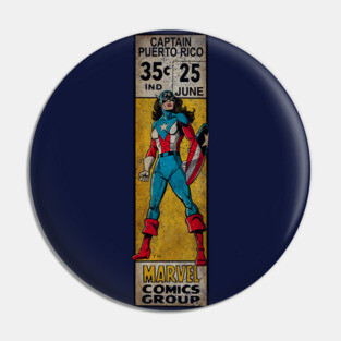 Captain Puerto Rico - f Pin