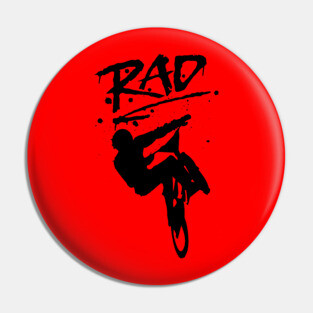 RAD BMX Bike Graffiti - 80s Movie Radical T-shirts Pin