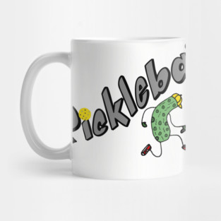 Funny Pickle Playing Pickleball Mug
