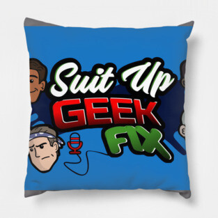 Suit Up Geek Fix Pillow