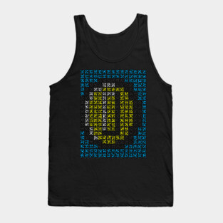 Pixelated Coin Tank Top