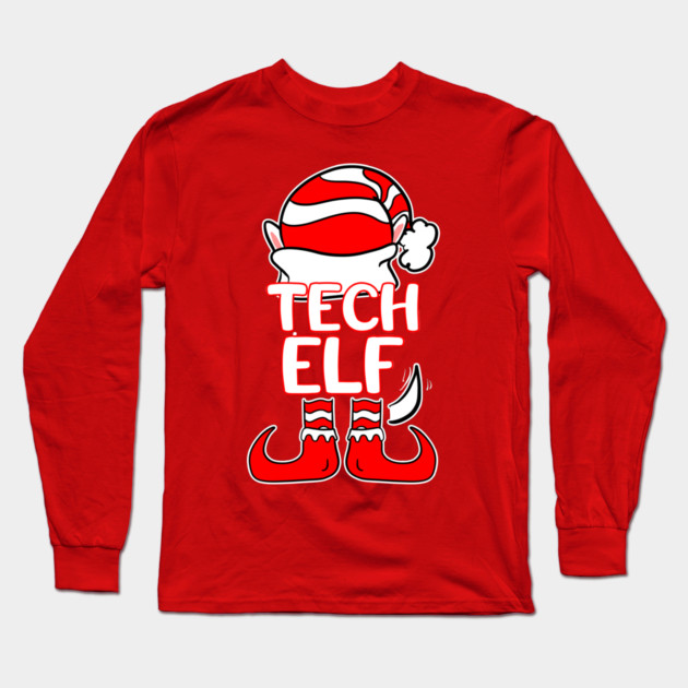 Tech Elf Long Sleeve T-Shirt by belownormal