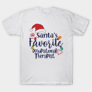 Santa’s Favorite Occupational Therapist Merry Xmas T-Shirt