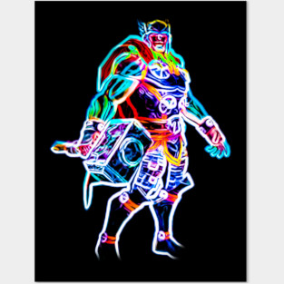 Thor Neon Posters and Art
