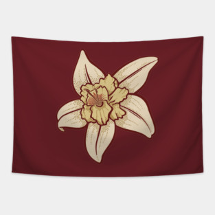 Vanilla Flower Tapestry