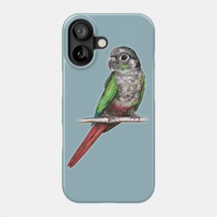 Green-cheeked conure Phone Case