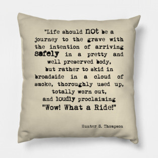 Wow! What a Ride! Pillow