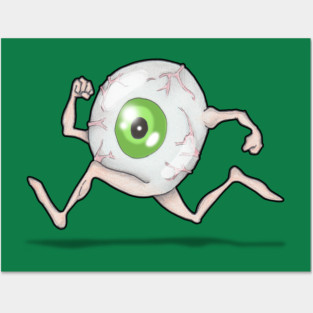 eye run Posters and Art