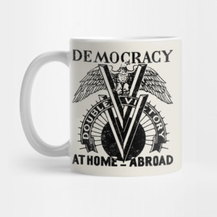 Democracy Double V - dark Mug