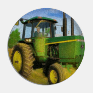 Green Tractor Pin