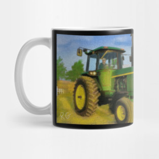 Green Tractor Mug