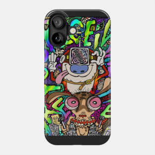 Ren and Stimpy Fan Art - Are You Receiving Me? by Vagabond The Artist Phone Case