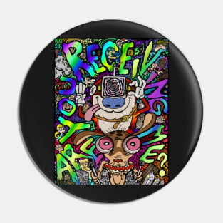 Ren and Stimpy Fan Art - Are You Receiving Me? by Vagabond The Artist Pin