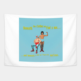 Beneath a Man - Nucleus - Nacho Libre Tapestry