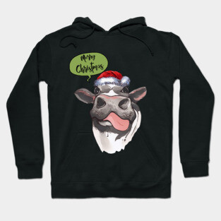 Christmas sweater cow christmas Hoodie