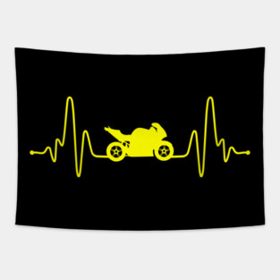 Bike Heartbeat Tapestry