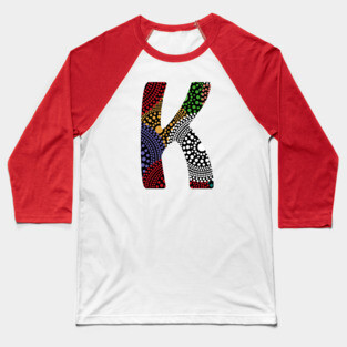 K Aboriginal Art Baseball T-Shirt