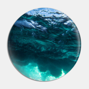 Blue Ocean Waves Pin