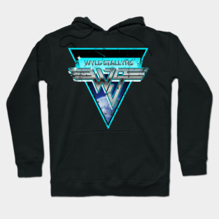 Wyld Stallyns - Bill and ted - 80s metal - blue triangle Hoodie