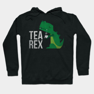 Tea Rex - Cute Funny Dinosaur Tea Pun Hoodie