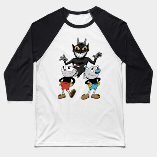 Cuphead and Mugman Baseball T-Shirt