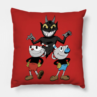 Cuphead and Mugman Pillow