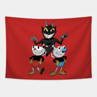 Cuphead and Mugman Tapestry