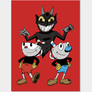 Cuphead and Mugman Posters and Art