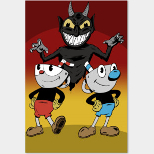Cuphead and Mugman Posters and Art
