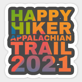 Happy Hiker Appalachian Trail 2021 Sticker
