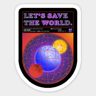 Save the world Sticker