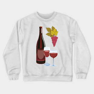 Red wine Crewneck Sweatshirt