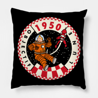 Tintin | Objectif Lune 1950 Pillow