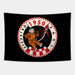 Tintin | Objectif Lune 1950 Tapestry