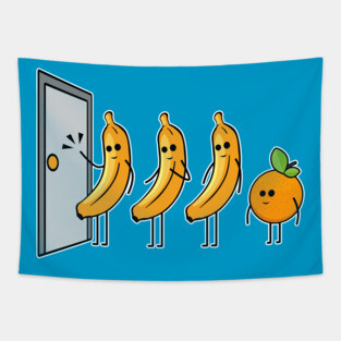 Knock Knock, Who's There, Banana, Glad I Didn't Say Orange Tapestry