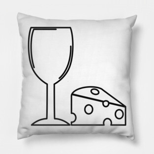 Wine and Cheese Pillow
